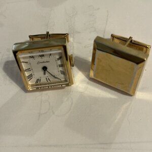 Endura Swiss Watch Cufflinks Gold Plated Adds A Sophisticated Touch To Any Outfi